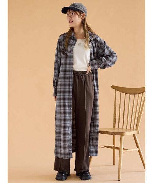 ehka sopo（エヘカソポ）の「フレアスウェットパンツ（その他パンツ・レディース・ブラウン/グレー/キナリ・F）」の16枚目の写真