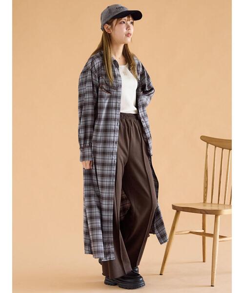 ehka sopo（エヘカソポ）の「フレアスウェットパンツ（その他パンツ・レディース・ブラウン/グレー/キナリ・F）」の18枚目の写真