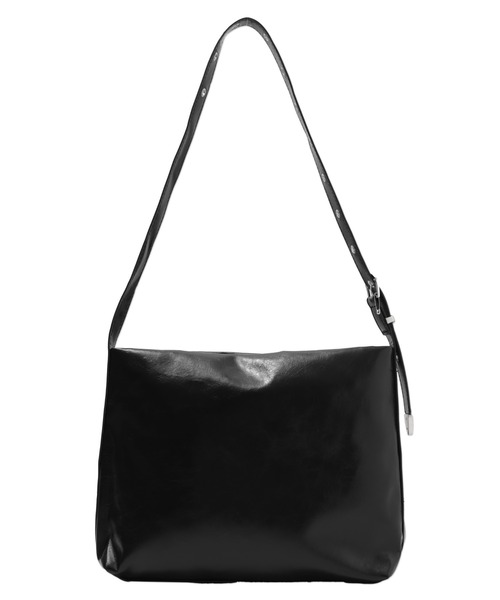 Figments（フィグメンツ）の「アイレットベルトミディアムショルダーBAG（ショルダーバッグ・レディース・ブラック・FREE）」の4枚目の写真