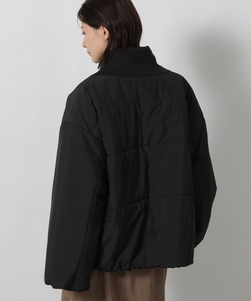 LAKOLE（ラコレ）の「ハーフZIP風中綿ブルゾン / 496627（ブルゾン・レディース・ブラック/ブラウン/アイボリー・FREE）」の6枚目の写真