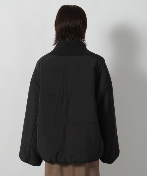 LAKOLE（ラコレ）の「ハーフZIP風中綿ブルゾン / 496627（ブルゾン・レディース・ブラック/ブラウン/アイボリー・FREE）」の9枚目の写真