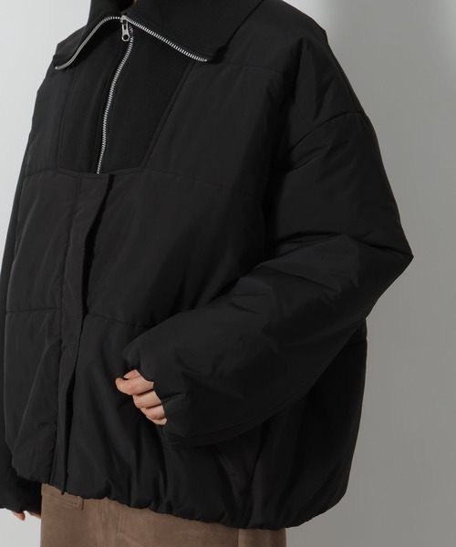 LAKOLE（ラコレ）の「ハーフZIP風中綿ブルゾン / 496627（ブルゾン・レディース・ブラック/ブラウン/アイボリー・FREE）」の18枚目の写真