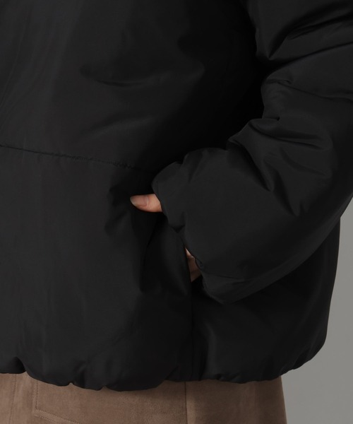 LAKOLE（ラコレ）の「ハーフZIP風中綿ブルゾン / 496627（ブルゾン・レディース・ブラック/ブラウン/アイボリー・FREE）」の7枚目の写真