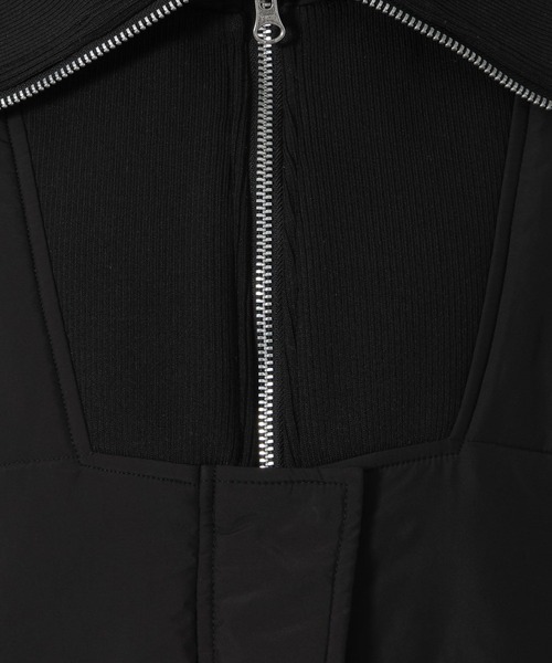 LAKOLE（ラコレ）の「ハーフZIP風中綿ブルゾン / 496627（ブルゾン・レディース・ブラック/ブラウン/アイボリー・FREE）」の10枚目の写真