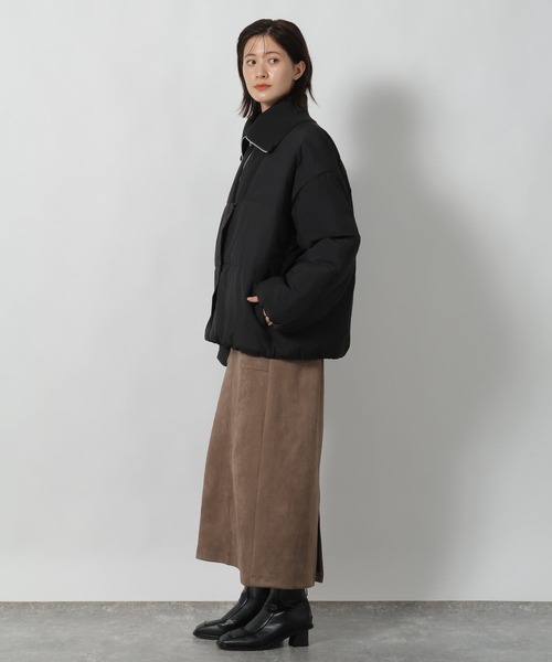 LAKOLE（ラコレ）の「ハーフZIP風中綿ブルゾン / 496627（ブルゾン・レディース・ブラック/ブラウン/アイボリー・FREE）」の22枚目の写真