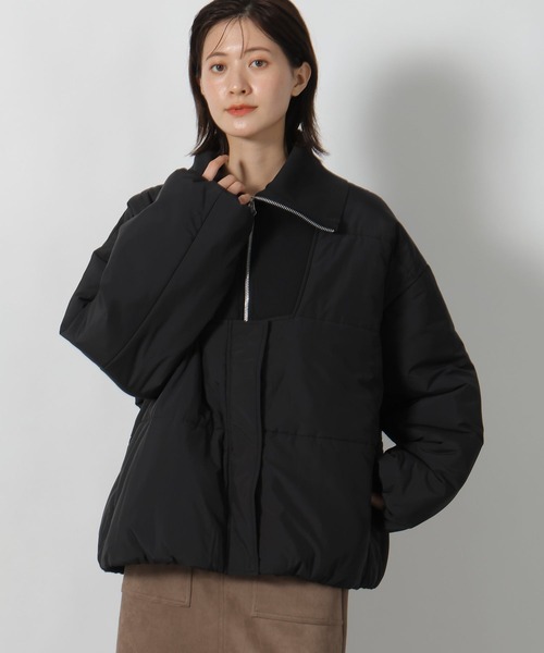 セール】ハーフZIP風中綿ブルゾン / 496627（ブルゾン）｜LAKOLE