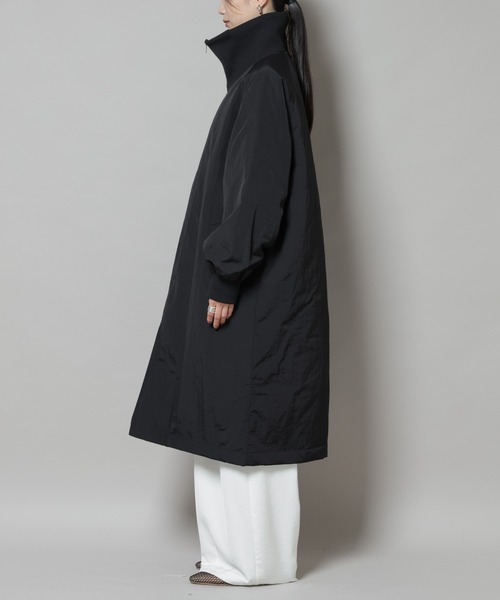 セール】撥水加工・機能中綿 ジップアップリブロングコート（その他