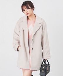 Honeys | 【抗菌防臭・静電気軽減】テーラードコート(チェスターコート)