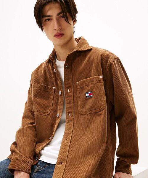 tommy jeans（トミー ジーンズ）の「リラックスウォッシュドコーデュロイシャツ（シャツ/ブラウス・メンズ・ネイビー/ブラウン系その他・X-LARGE/LARGE/SMALL/MEDIUM）」の7枚目の写真
