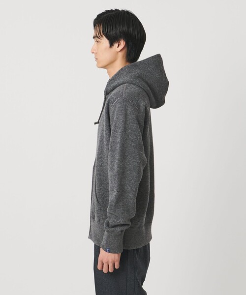 UNITED ARROWS（ユナイテッドアローズ）の「＜LOOPWHEELER x LOWERCASE for UNITED ARROWS＞ジップアップ スウェット（パーカー・メンズ・ネイビー/ダークグレー・XL/L/S/M）」の6枚目の写真