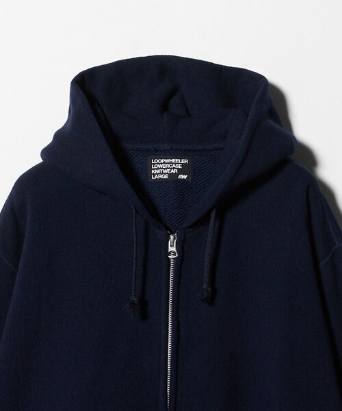 UNITED ARROWS（ユナイテッドアローズ）の「＜LOOPWHEELER x LOWERCASE for UNITED ARROWS＞ジップアップ スウェット（パーカー・メンズ・ネイビー/ダークグレー・XL/L/S/M）」の20枚目の写真