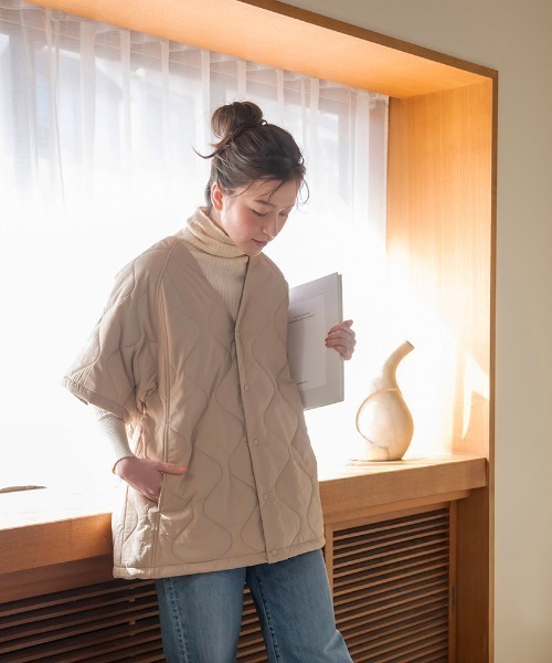 TIMELESS COMFORT（タイムレスコンフォート）の「DAN-TEN（ダンテン）コンフリーショートスリーブ（その他ルームウェア・レディース・ライトベージュ/チャコールグレー/セージグリーン・ONE SIZE）」の9枚目の写真