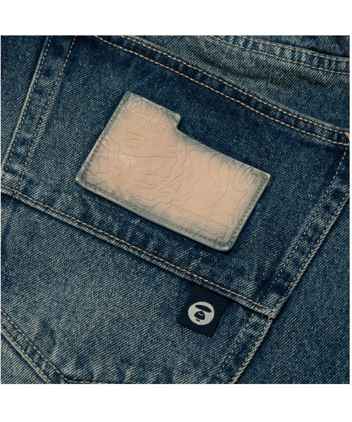 AAPE BY A BATHING APE（エーエイプバイアベイシングエイプ）の「AAPE MAIN DENIM PANTS（デニムパンツ・メンズ・ライトブルー/ネイビー・X-LARGE/MEDIUM/SMALL/LARGE）」の6枚目の写真
