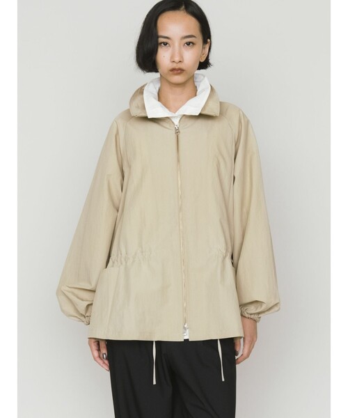 MIDIUMISOLID(ミディウミソリッド)の「MIDIUMISOLID for Ladies テントラインジップジャケット(その他アウター・レディース・ベージュ/ブラック・FREE)」の21枚目の写真
