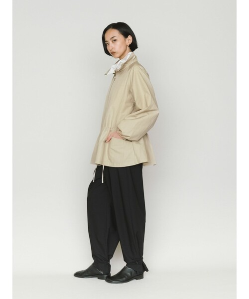MIDIUMISOLID(ミディウミソリッド)の「MIDIUMISOLID for Ladies テントラインジップジャケット(その他アウター・レディース・ベージュ/ブラック・FREE)」の17枚目の写真