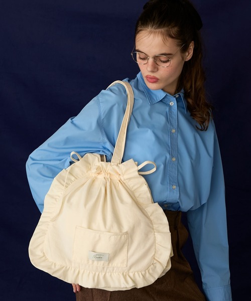 セール】【BONLECILL Marche】《マチあり》フリルドロストトートバッグ