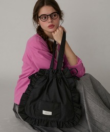 BONLECILL Marche（ボンルシールマルシェ）の「【BONLECILL Marche】《マチあり》フリルドロストトートバッグ（トートバッグ）」