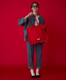 BONLECILL Marche（ボンルシールマルシェ）の「【BONLECILL Marche】《マチあり》フリルドロストトートバッグ（トートバッグ）」