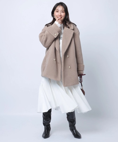 ベルト付きミディフレアスカート（スカート）｜Apuweiser-riche