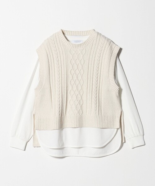 セール】アランニットベスト＋カットソー＜A DAY IN THE LIFE