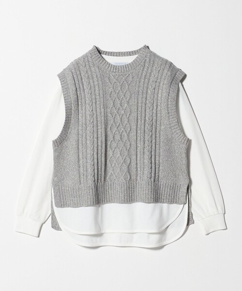 セール】アランニットベスト＋カットソー＜A DAY IN THE LIFE