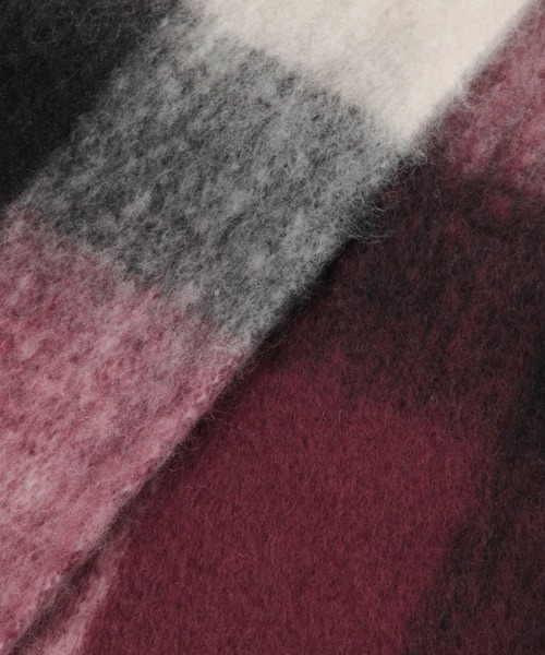 RAGEBLUE（レイジブルー）の「アソートフトフリンジマフラー（マフラー・レディース・オフホワイト/ネイビー/ライトブルー/ブラック/ワインレッド/キャメル・FREE）」の13枚目の写真