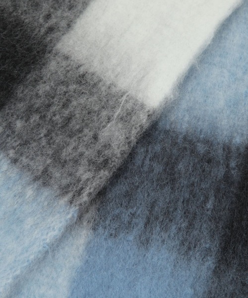 RAGEBLUE（レイジブルー）の「アソートフトフリンジマフラー（マフラー・レディース・オフホワイト/ネイビー/ライトブルー/ブラック/ワインレッド/キャメル・FREE）」の17枚目の写真