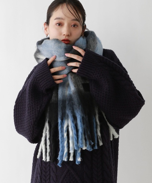 マフラー（カレッジ）ブルー・ネイビー　売り切りたいので多少のお値下げします マフラー（カレッジ）ブルー・ネイビー 売り切りたいので多少のお