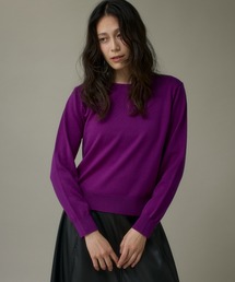 STONE  パープルニットセーター STONE パープルニットセーター ニット・セーター(パープル/紫系