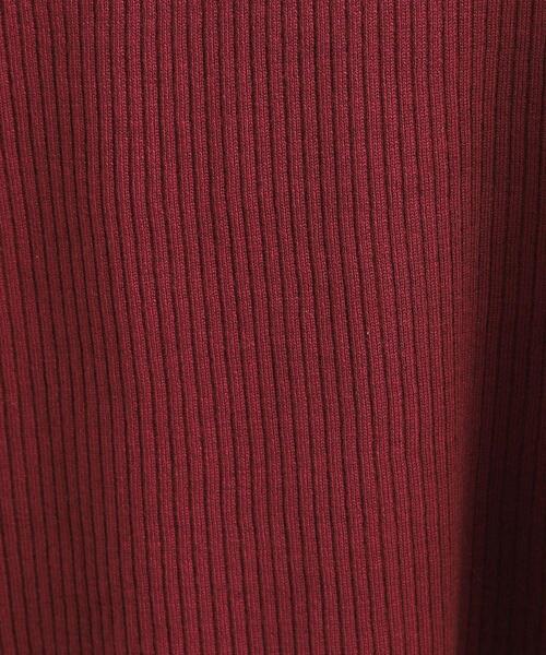 SHOO・LA・RUE（シューラルー）の「【絶妙なゆるピタ/洗濯機可】ちくちくしにくい リブクルーネックやわらかニット（ニット/セーター・レディース・モスグリーン/ボルドー/ライトブルー/ブラック/ホワイト系7/ライトグレー系4・04/01/02/03）」の11枚目の写真