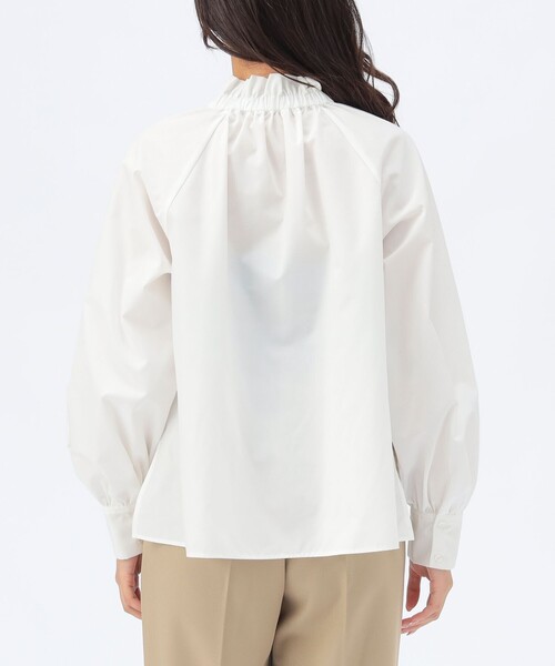 BEAMS HEART（ビームスハート）の「【セレモニー・ハレの日】ボウタイ ギャザー ブラウス（シャツ/ブラウス・レディース・サックスブルー/オフホワイト/ネイビー・FREE）」の18枚目の写真