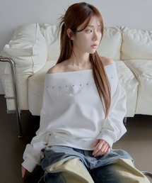 Tシャツ/カットソー（ホワイト/白色系・オフショルダー