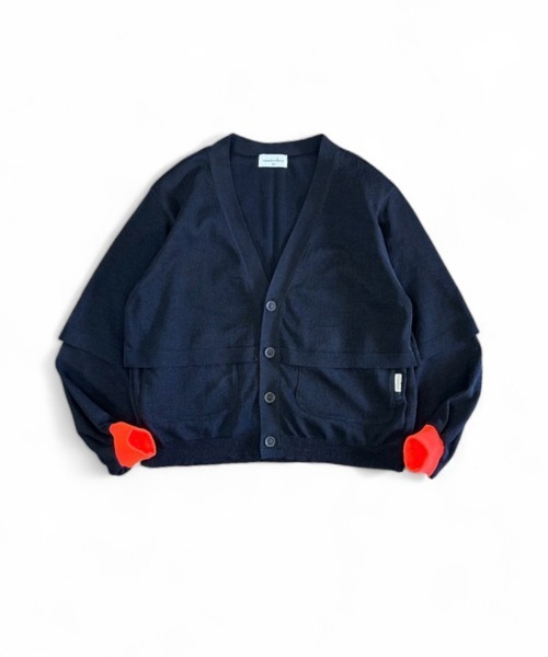 masterkey（マスターキー）の「mcg3746-EAGLE-CARDIGAN レイヤーカーディガン(MK26S-K-18)（カーディガン/ボレロ・メンズ・ブルー/ブラック/ベージュ・2/1）」の2枚目の写真