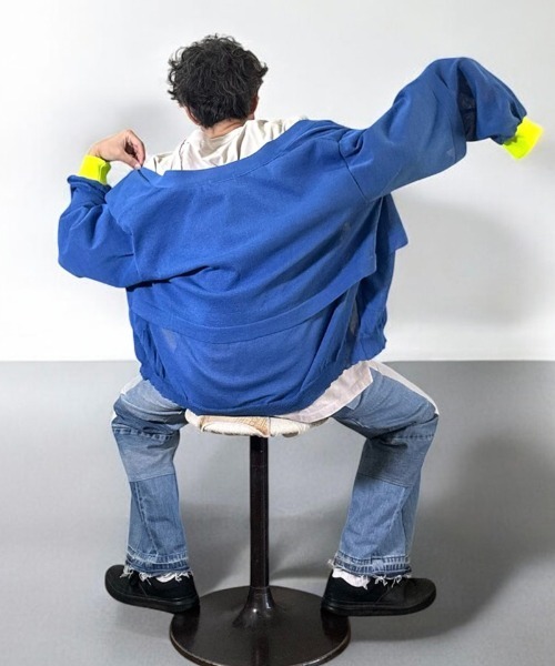 masterkey（マスターキー）の「mcg3746-EAGLE-CARDIGAN レイヤーカーディガン(MK26S-K-18)（カーディガン/ボレロ・メンズ・ブルー/ブラック/ベージュ・2/1）」の10枚目の写真