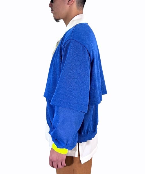 masterkey（マスターキー）の「mcg3746-EAGLE-CARDIGAN レイヤーカーディガン(MK26S-K-18)（カーディガン/ボレロ・メンズ・ブルー/ブラック/ベージュ・2/1）」の13枚目の写真