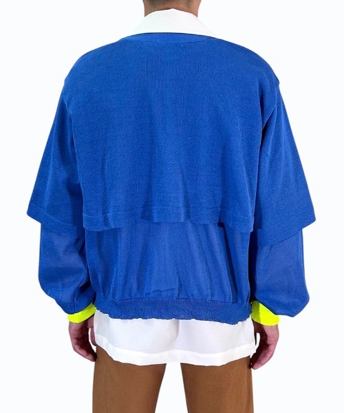 masterkey（マスターキー）の「mcg3746-EAGLE-CARDIGAN レイヤーカーディガン(MK26S-K-18)（カーディガン/ボレロ・メンズ・ブルー/ブラック/ベージュ・2/1）」の14枚目の写真