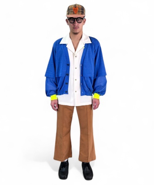 masterkey（マスターキー）の「mcg3746-EAGLE-CARDIGAN レイヤーカーディガン(MK26S-K-18)（カーディガン/ボレロ・メンズ・ブルー/ブラック/ベージュ・2/1）」の15枚目の写真