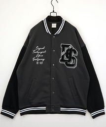 Burner(バーナー)の【GROOVY STORE】ビッグサイズ スウェット ドットスタジャン 裏起毛(スタジャン)