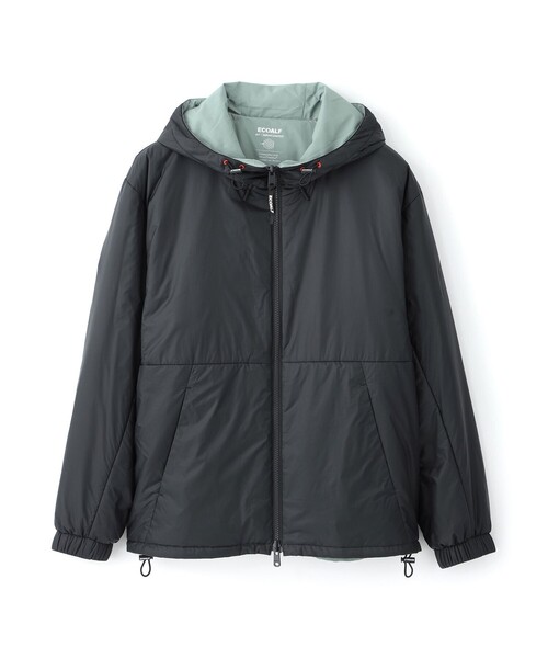 ECOALF(エコアルフ)の「ACT NETPLUS リバーシブルアウター UNISEX 【日本限定】(ブルゾン・メンズ・ブラック/オフホワイト/グリーン系その他2・L/S/M)」の2枚目の写真