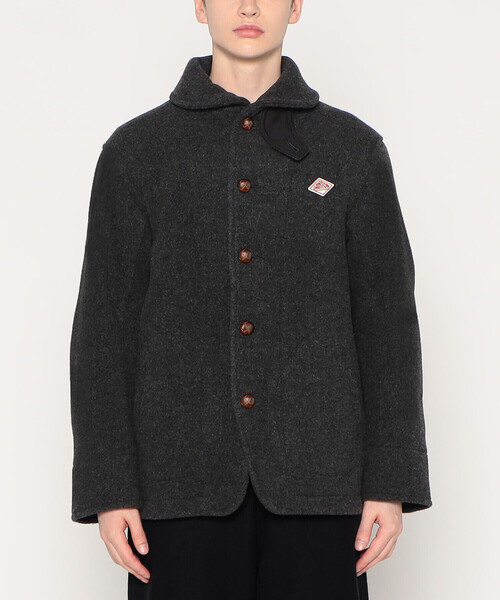 MEN'S WOOL PILE ROUND COLLAR JACKET（カバーオール）｜DANTON