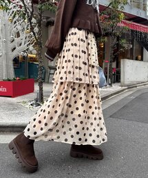 CIAOPANIC | ドットプリーツティアードスカート(スカート)
