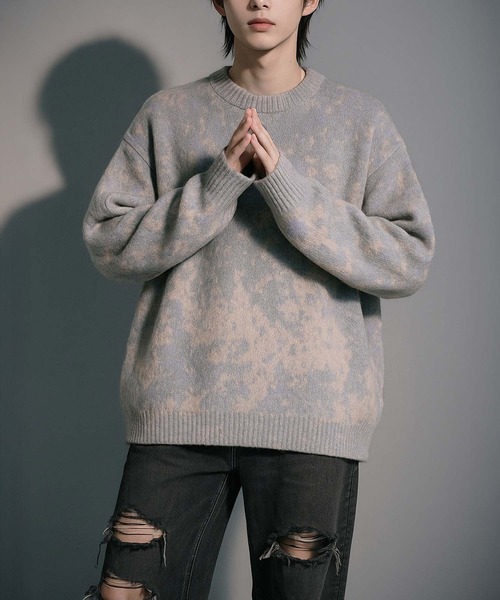 VIBGYOR（ヴィブジョー）の「【Korea Select】 ブラッシュニット（CN）（ニット/セーター・メンズ・ブラウン/グレー・FREE）」の20枚目の写真