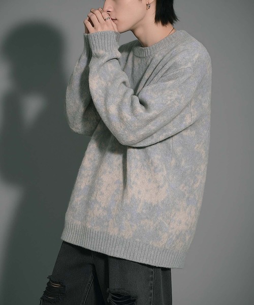 VIBGYOR（ヴィブジョー）の「【Korea Select】 ブラッシュニット（CN）（ニット/セーター・メンズ・ブラウン/グレー・FREE）」の19枚目の写真