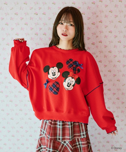 kutir（クティール）の「【クティールとレトロ】Disney/ディズニー　ミッキーマウス＆ミニーマウス／ハートパッチワークメロースウェット（スウェット・レディース・イエロー/レッド/ブルー・FREE）」の20枚目の写真