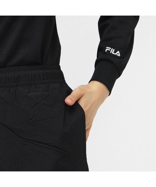 FILA（フィラ）の「【別注】フィラ FILA 裏トリコット起毛ウィンドパンツ 限定コラボ（その他パンツ・レディース・ブラック/ネイビー・S/M/L/XL）」の5枚目の写真