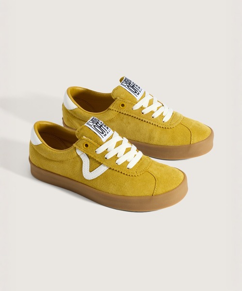VANS（バンズ）の「スポーツロー ピッグスエード / Sport Low PIG SUEDE Heritage M VN000D1PEMX1（スニーカー・メンズ・マスタード・4.5/5/5.5/6/6.5/7/7.5/8/8.5/9/9.5/10/4/11）」の2枚目の写真