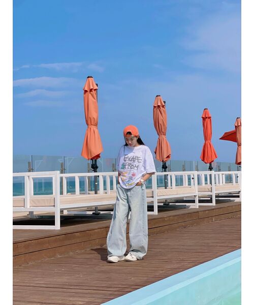 ESCAPEFROM(エスケープフロム)の「サマー バケーション プリント Tシャツ ホワイト(Tシャツ/カットソー・レディース・その他・SMALL/MEDIUM/LARGE)」の8枚目の写真