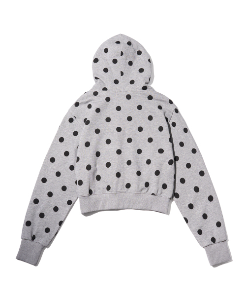 YOUHEE（ユヒ）の「PETITE PATTERN HOOD ZIP-UP MELANGE GREY（パーカー・レディース・その他・SMALL/MEDIUM）」の7枚目の写真