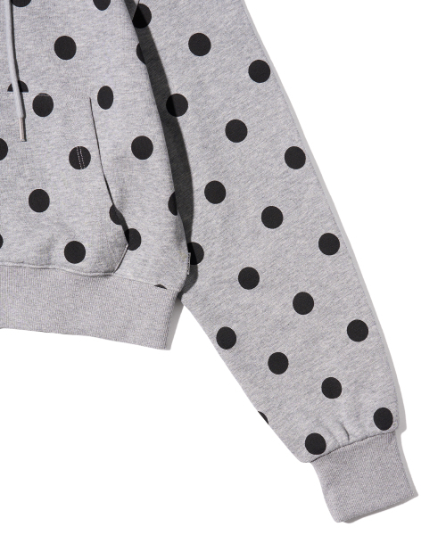 YOUHEE（ユヒ）の「PETITE PATTERN HOOD ZIP-UP MELANGE GREY（パーカー・レディース・その他・SMALL/MEDIUM）」の5枚目の写真