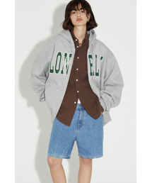 LONELY/LOVELY SALT WASHING HOODIE ZIP-UP ASH GRAY